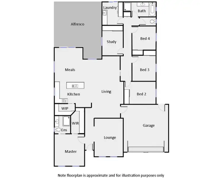 Floorplan of Homely house listing, 12 Central Park Drive, Mildura VIC 3500