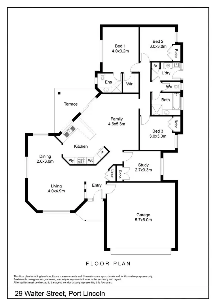 Floorplan of Homely house listing, 1/29 Walter Street, Port Lincoln SA 5606