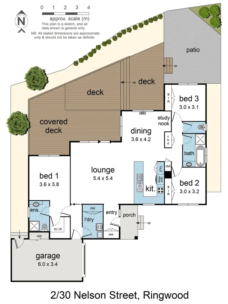 Floorplan of Homely townhouse listing, 2/30 Nelson Street, Ringwood VIC 3134
