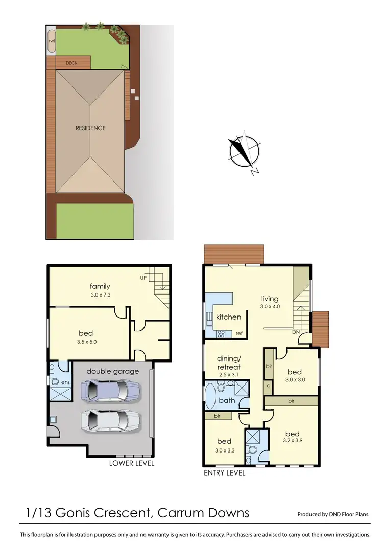 Floorplan of Homely unit listing, 1/13 Gonis Crescent, Carrum Downs VIC 3201