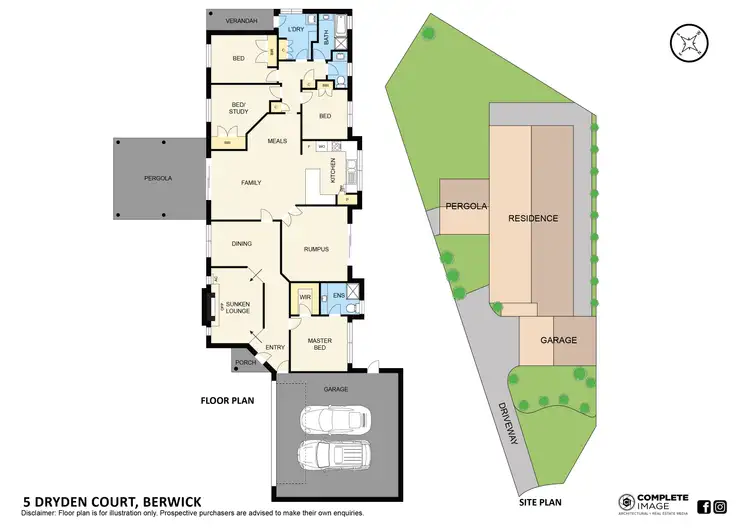 Floorplan of Homely house listing, 5 Dryden Court, Berwick VIC 3806