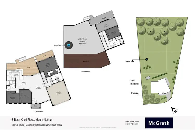 Floorplan of Homely house listing, 8 Bush Knoll Place, Mount Nathan QLD 4211