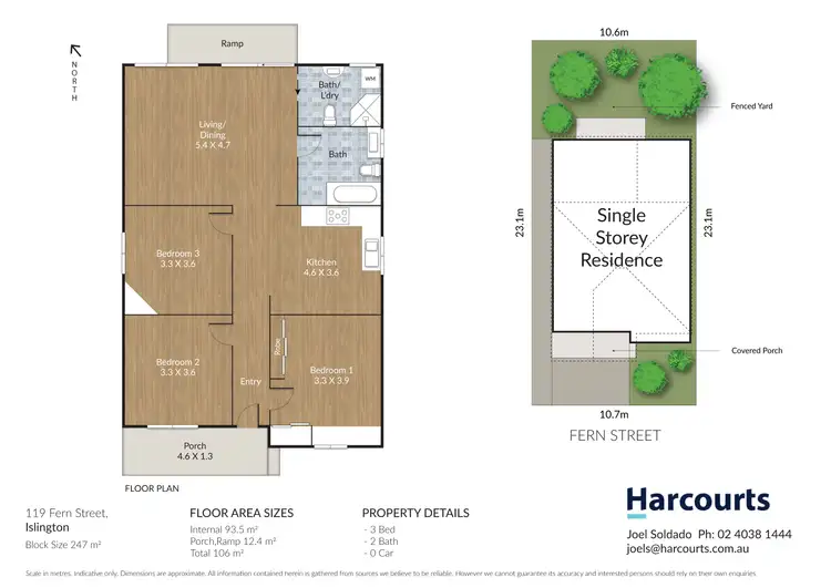 Floorplan of Homely house listing, 119 Fern Street, Islington NSW 2296