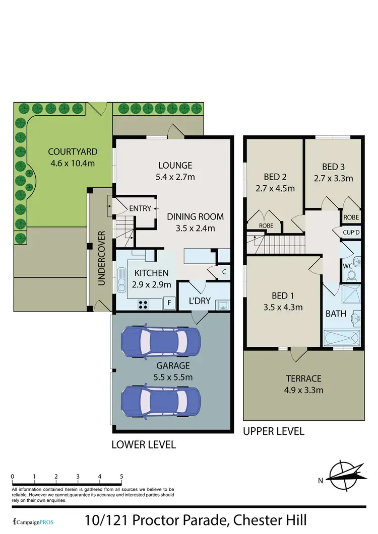Floorplan of Homely townhouse listing, 10/121 Proctor Parade, Chester Hill NSW 2162