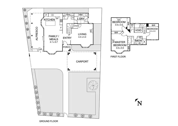 Floorplan of Homely townhouse listing, 2B Ethel Grove, Reservoir VIC 3073
