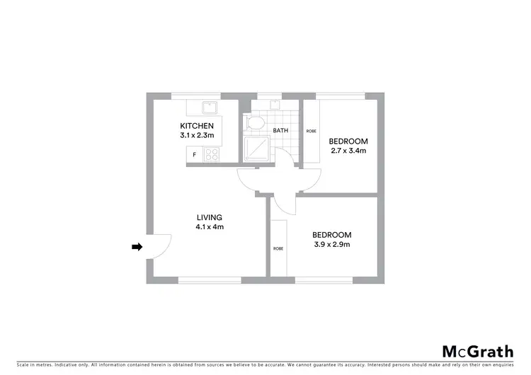Floorplan of Homely apartment listing, 2/127 Madigan Street, Hackett ACT 2602