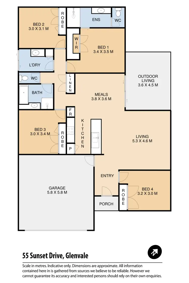 Floorplan of Homely house listing, 55 Sunset Drive, Glenvale QLD 4350