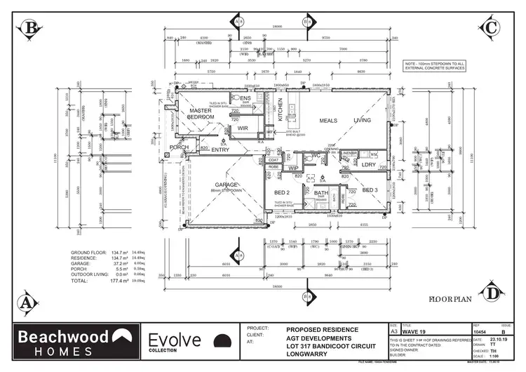 Floorplan of Homely house listing, Lot 317 Bandicoot Circuit, Longwarry VIC 3816