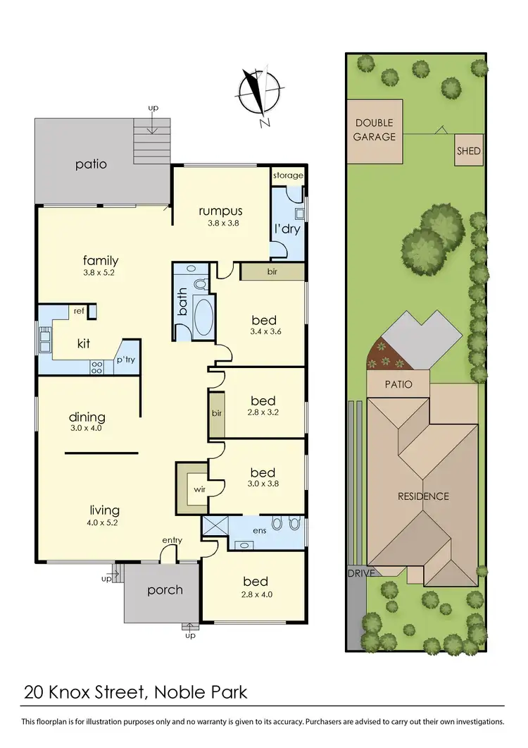 Floorplan of Homely house listing, 20 Knox Street, Noble Park VIC 3174