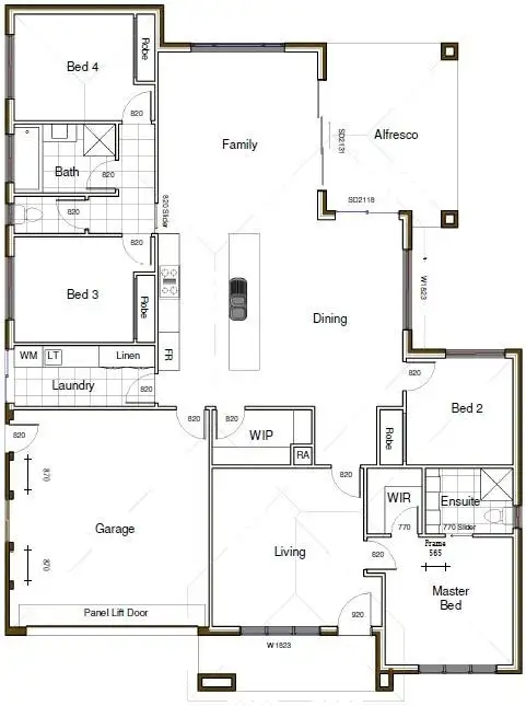 Floorplan of Homely house listing, 1 Chatham Road, Leneva VIC 3691