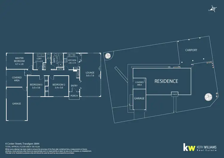 Floorplan of Homely house listing, 4 Coster Street, Traralgon VIC 3844