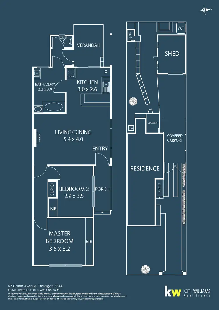 Floorplan of Homely house listing, 1/7 Grubb Avenue, Traralgon VIC 3844