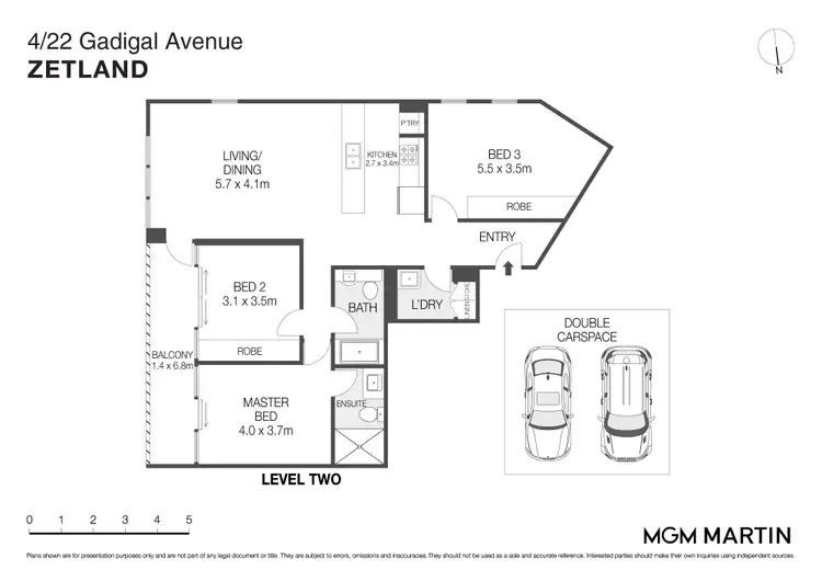 Floorplan of Homely apartment listing, 4/22 Gadigal Avenue, Zetland NSW 2017