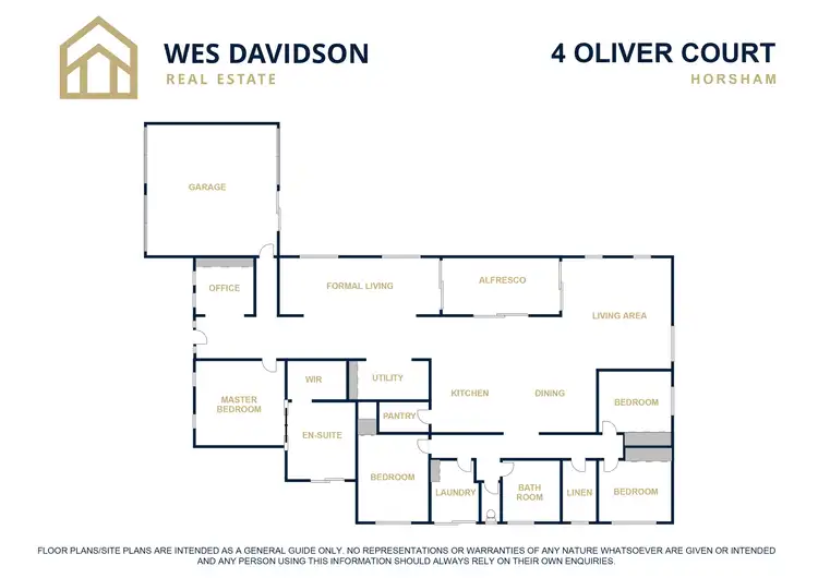 Floorplan of Homely house listing, 4 Oliver Court, Horsham VIC 3400