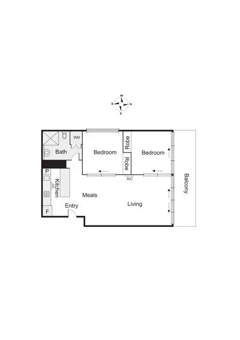 Floorplan of Homely apartment listing, 207/25 Pickles Street, Port Melbourne VIC 3207
