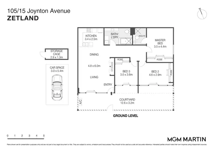 Floorplan of Homely apartment listing, 105/15 Joynton Avenue, Zetland NSW 2017