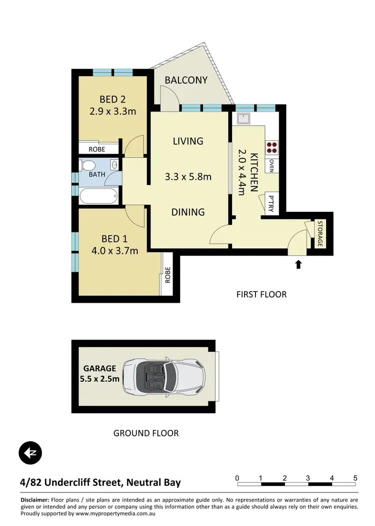 Floorplan of Homely apartment listing, 4/82 Undercliff Street, Neutral Bay NSW 2089