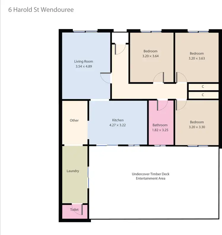 Floorplan of Homely house listing, 6 Harold Street, Wendouree VIC 3355