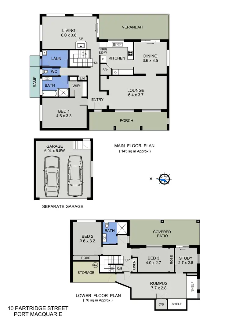 Floorplan of Homely house listing, 10 Partridge Street, Port Macquarie NSW 2444