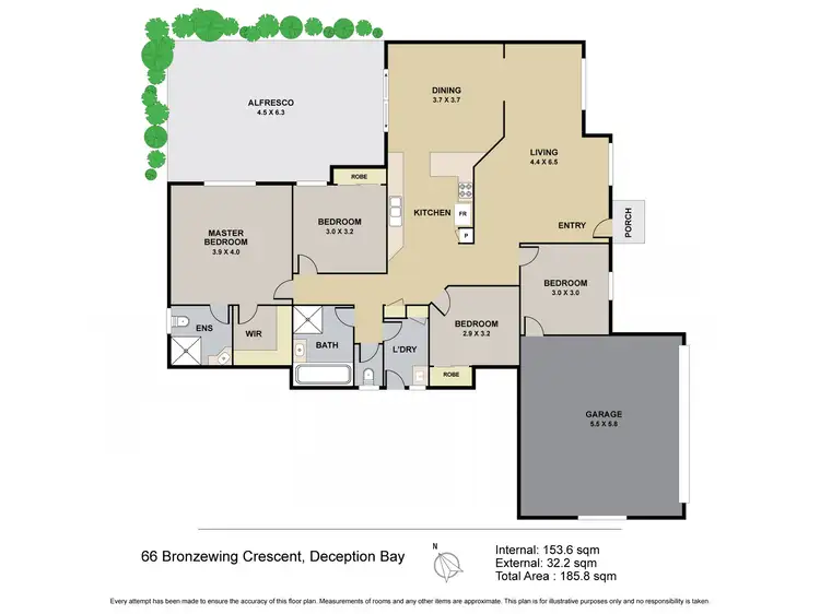 Floorplan of Homely house listing, 66 Bronzewing Crescent, Deception Bay QLD 4508