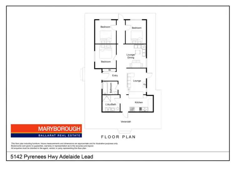 Floorplan of Homely house listing, 5142 Pyrenees Highway, Maryborough VIC 3465
