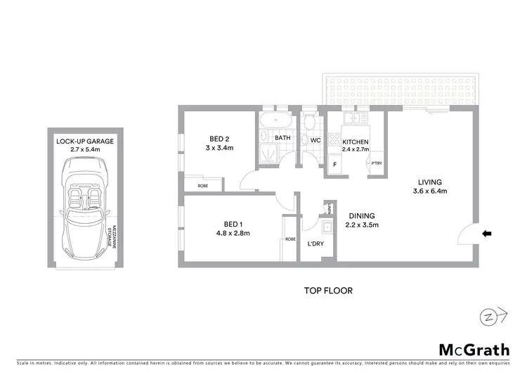 Floorplan of Homely apartment listing, 9/1-3 Church Street, Willoughby NSW 2068