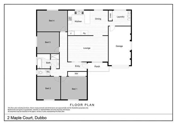 Floorplan of Homely house listing, 2 Maple Court, Dubbo NSW 2830