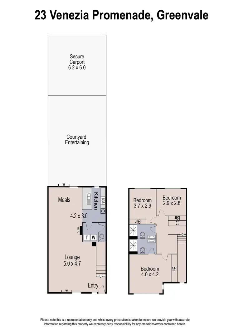 Floorplan of Homely house listing, 23 Venezia Promenade, Greenvale VIC 3059