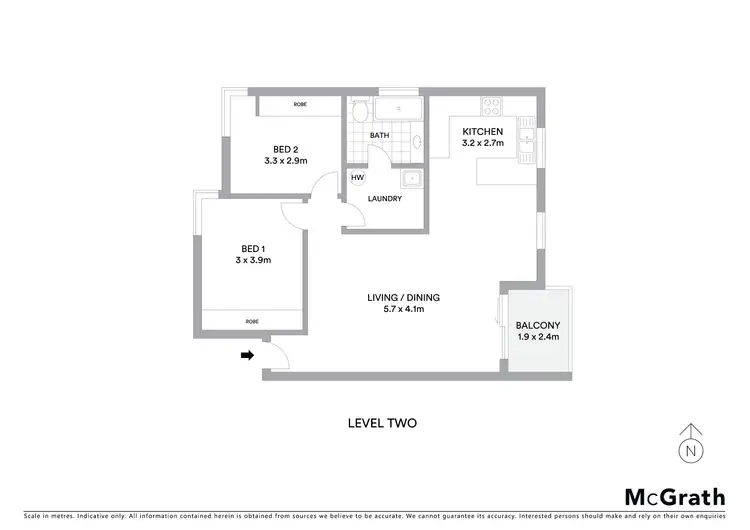 Floorplan of Homely apartment listing, 37A/52 Forbes Street, Turner ACT 2612