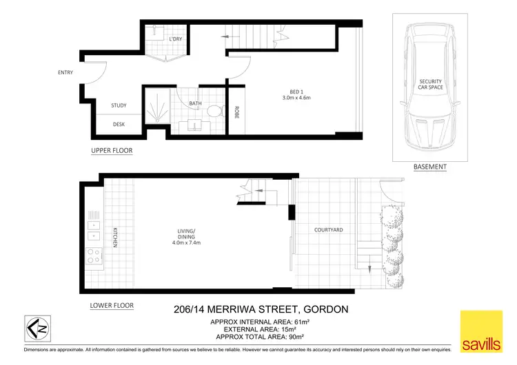 Floorplan of Homely apartment listing, 206/14 Merriwa Street, Gordon NSW 2072