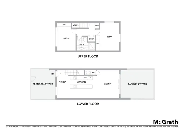 Floorplan of Homely townhouse listing, 2/86 Mawson Drive, Mawson ACT 2607