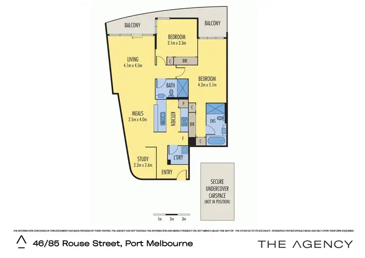 Floorplan of Homely apartment listing, 46/85 Rouse Street, Port Melbourne VIC 3207