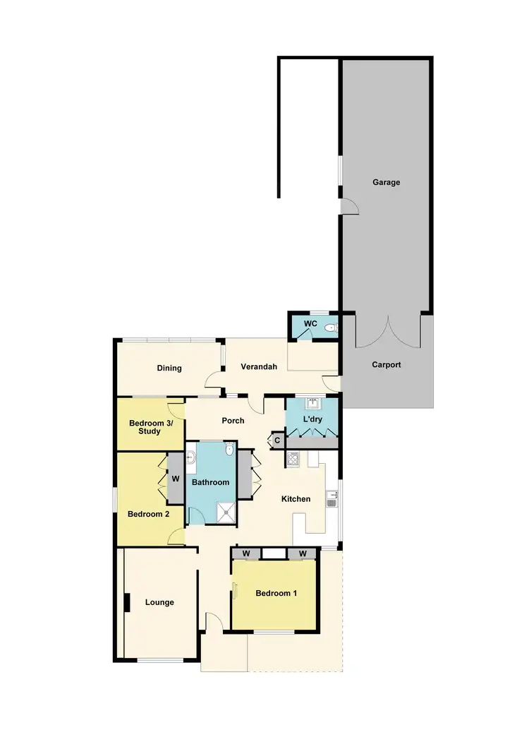 Floorplan of Homely house listing, 15 Laidlaw Street, Maryborough VIC 3465