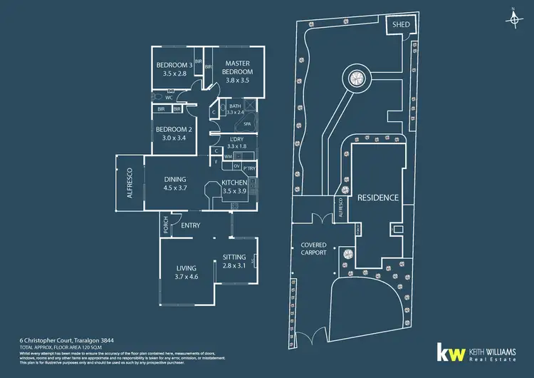 Floorplan of Homely house listing, 6 Christopher Court, Traralgon VIC 3844