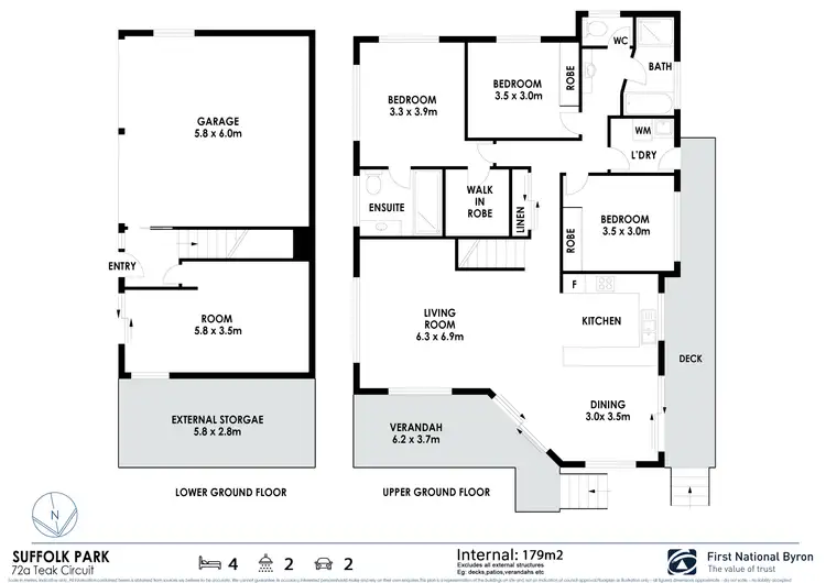 Floorplan of Homely house listing, 72A Teak Circuit, Suffolk Park NSW 2481