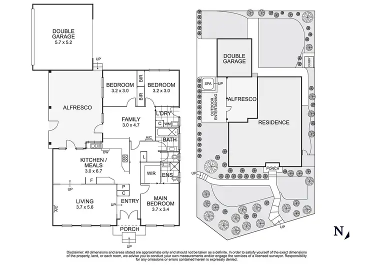 Floorplan of Homely house listing, 45 Mountain View Road, Montmorency VIC 3094