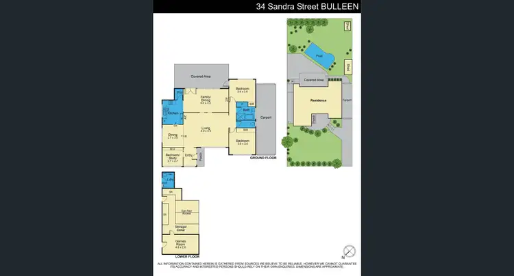 Floorplan of Homely house listing, 34 Sandra Street, Bulleen VIC 3105