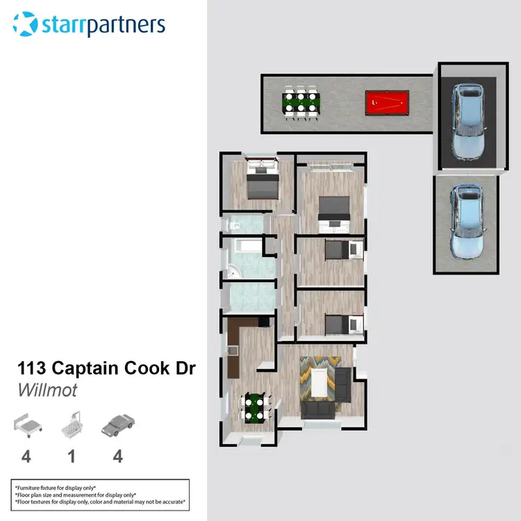 Floorplan of Homely house listing, 113 Captain Cook Drive, Willmot NSW 2770