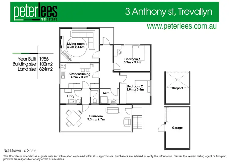 Floorplan of Homely house listing, 3 Anthony Street, Trevallyn TAS 7250