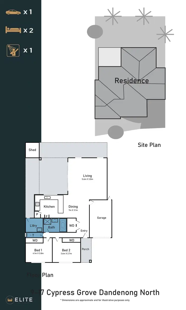 Floorplan of Homely house listing, 9/17 Cypress Grove, Dandenong North VIC 3175