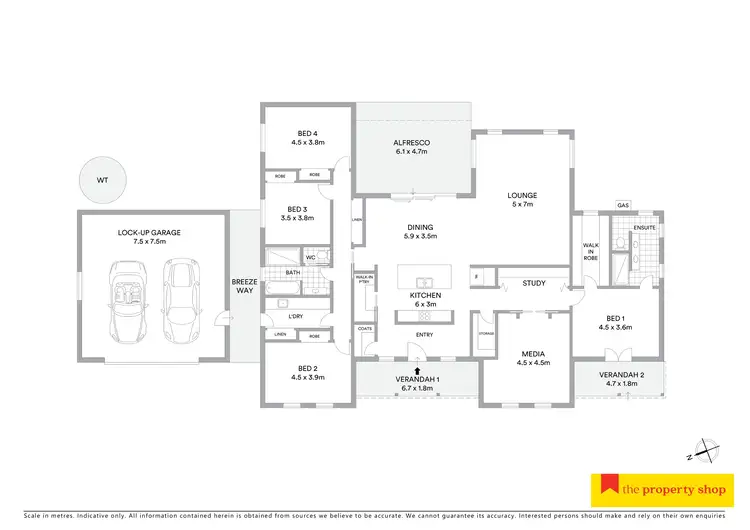 Floorplan of Homely house listing, 6 Leconfield Drive, Mudgee NSW 2850