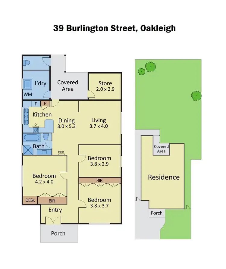 Floorplan of Homely house listing, 39 Burlington Street, Oakleigh VIC 3166