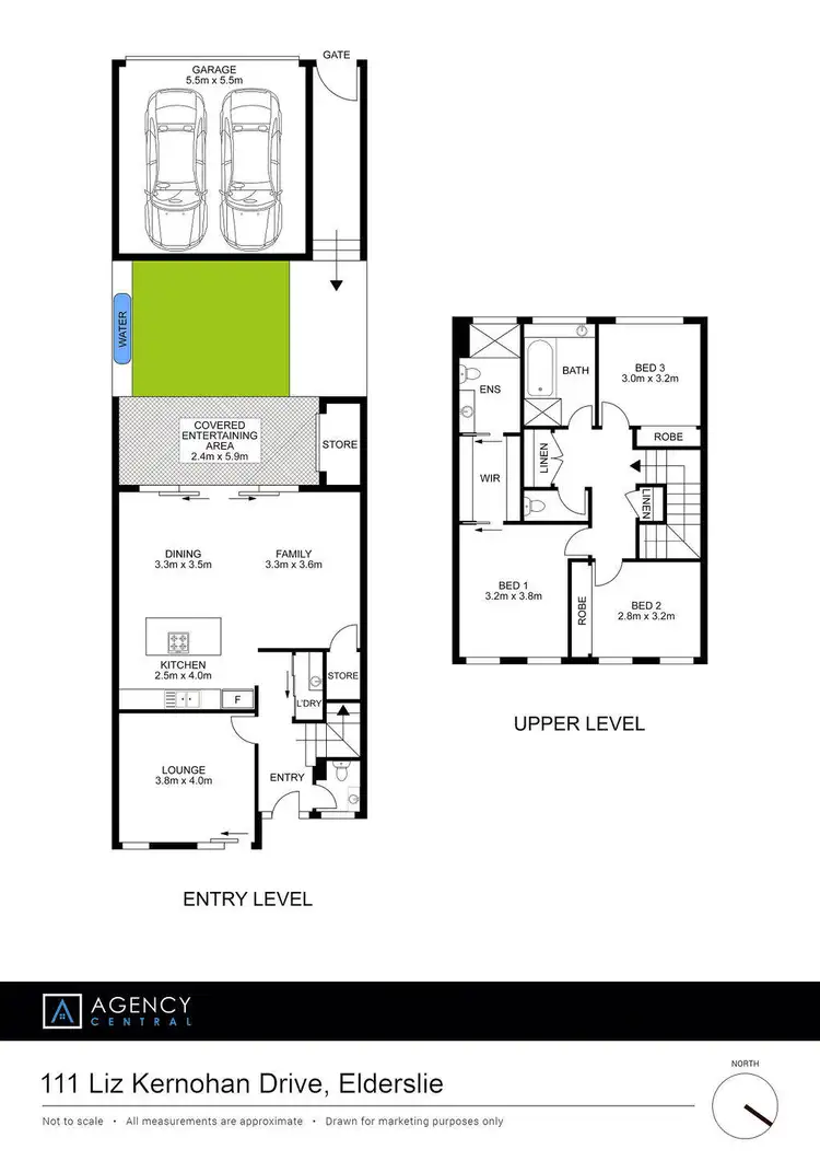 Floorplan of Homely house listing, 111 Liz Kernohan Drive, Elderslie NSW 2570