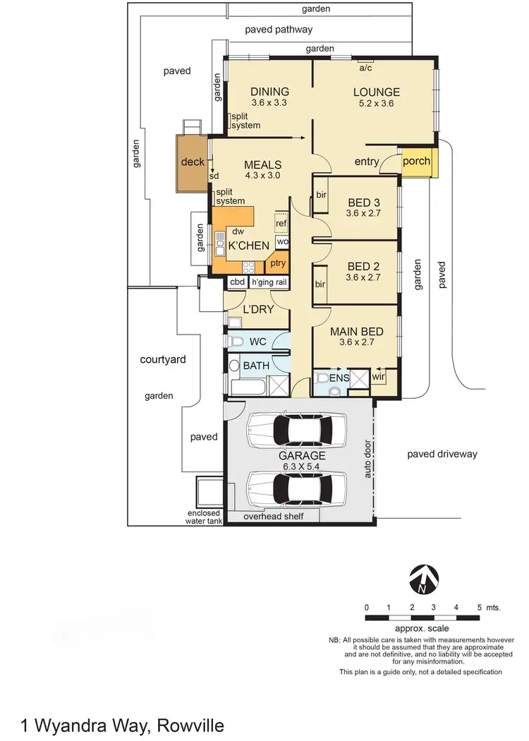 Floorplan of Homely townhouse listing, 1 Wyandra Way, Rowville VIC 3178