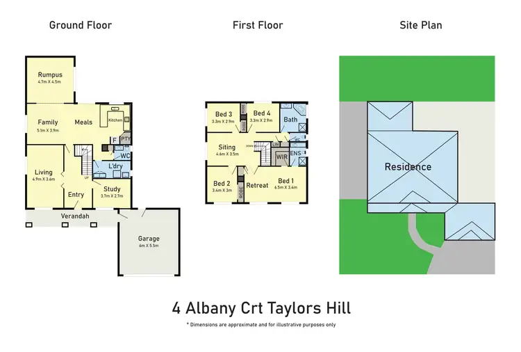Floorplan of Homely house listing, 4 Albany Court, Taylors Hill VIC 3037