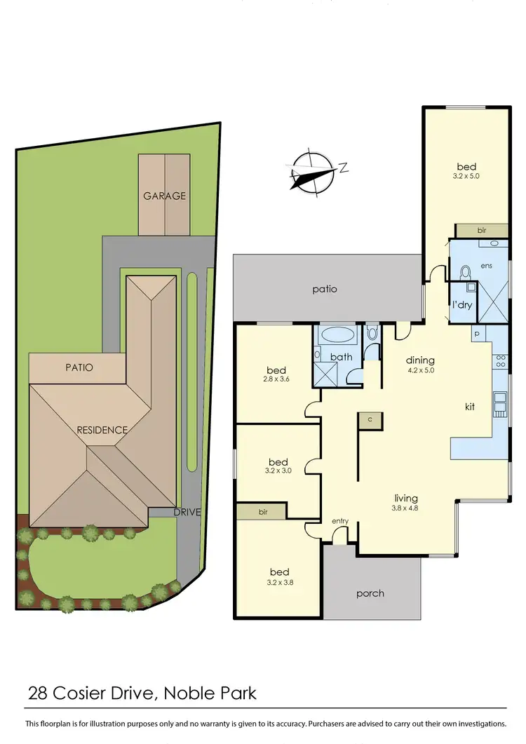 Floorplan of Homely house listing, 28 Cosier Drive, Noble Park VIC 3174