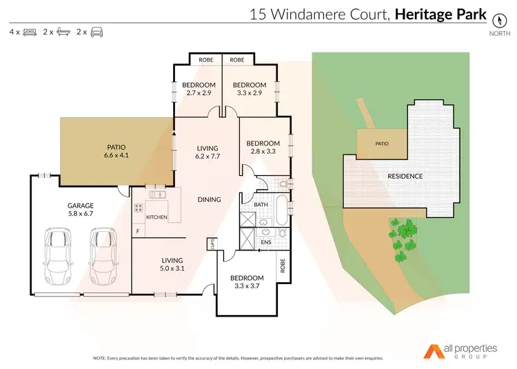 Floorplan of Homely house listing, 15 Windamere Court, Heritage Park QLD 4118