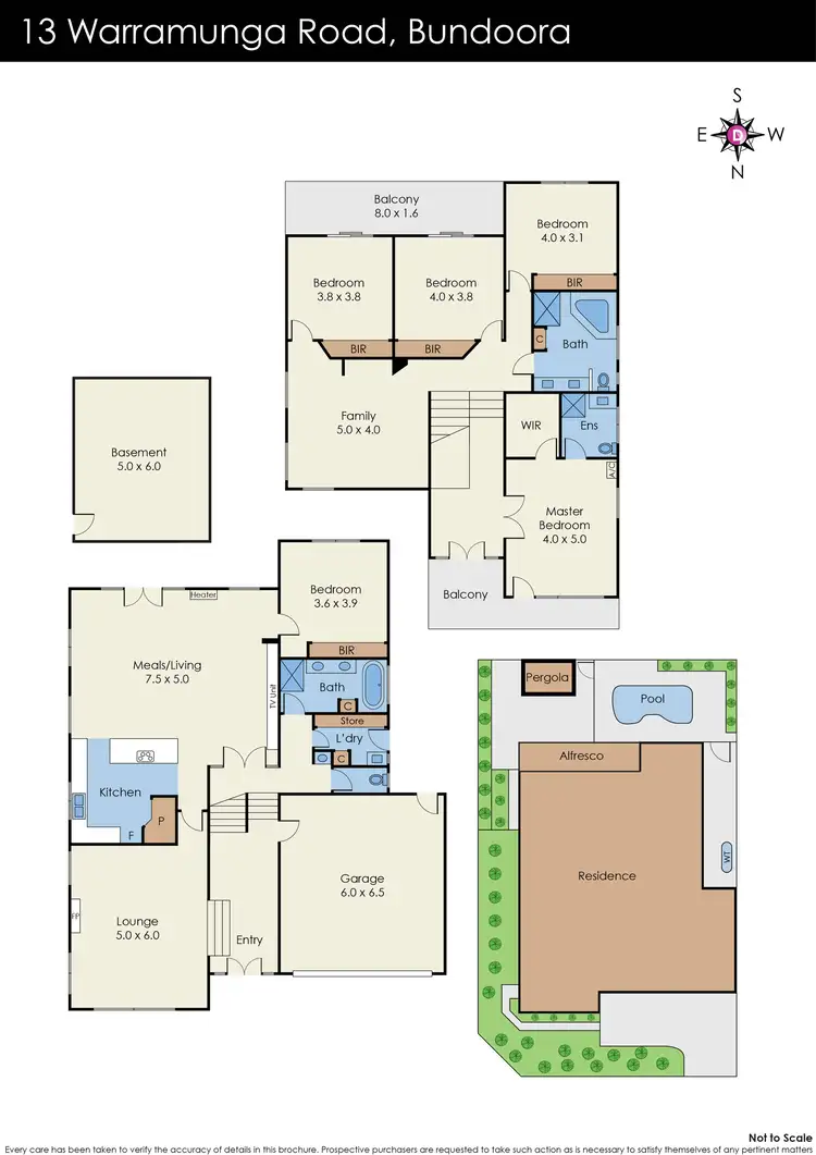 Floorplan of Homely house listing, 13 Warramunga Road, Bundoora VIC 3083