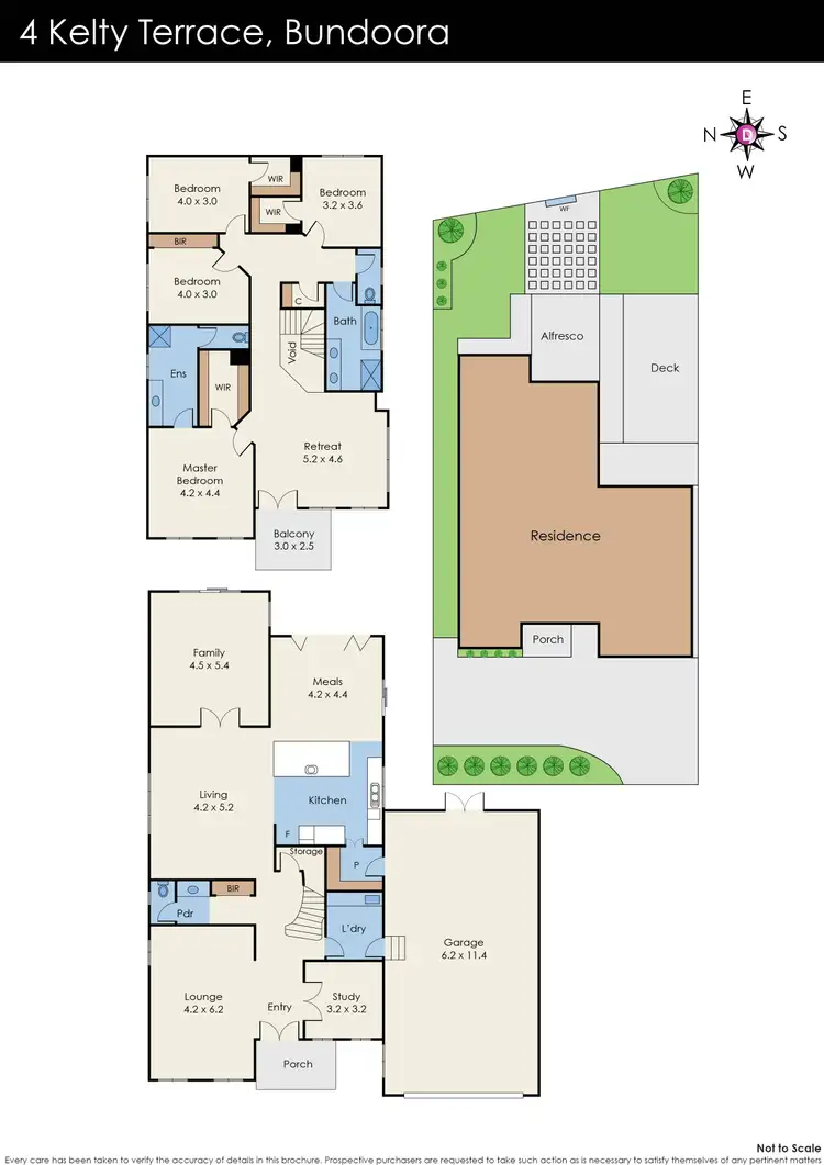Floorplan of Homely house listing, 4 Kelty Terrace, Bundoora VIC 3083