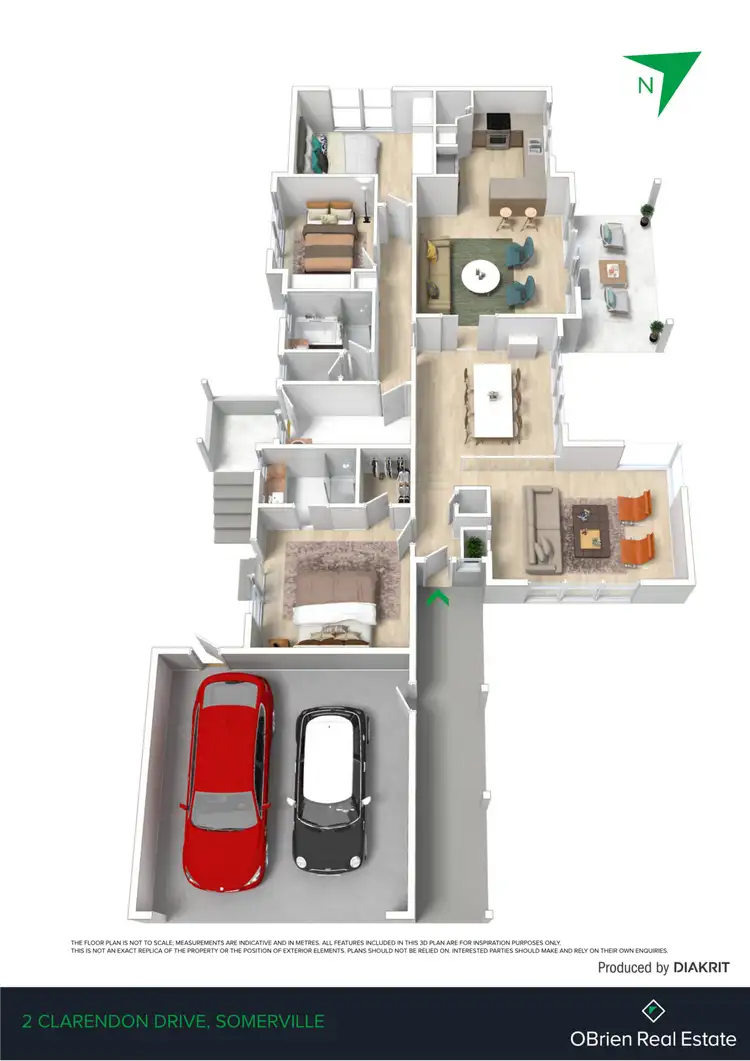 Floorplan of Homely house listing, 2 Clarendon Drive, Somerville VIC 3912